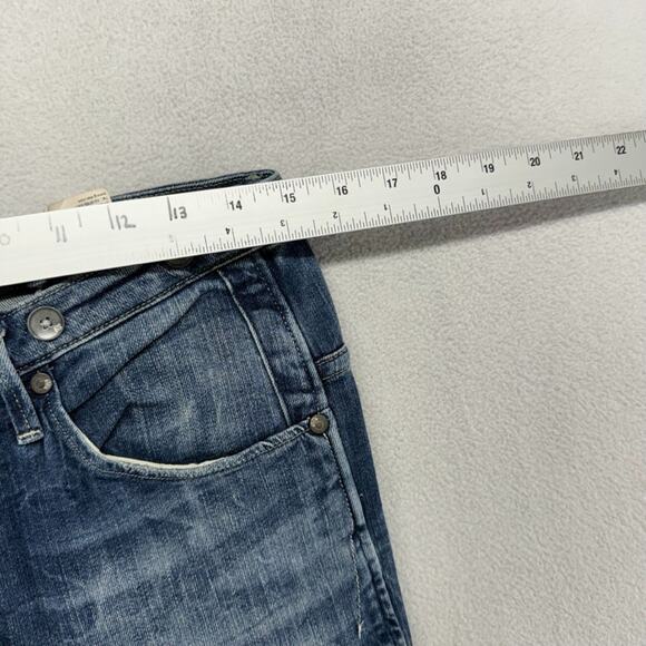 G Star Raw Jeans Womens 26x32 Fits 30x27 Blue Arc 3D Tapered Braces Whisker Dark - Picture 2 of 9